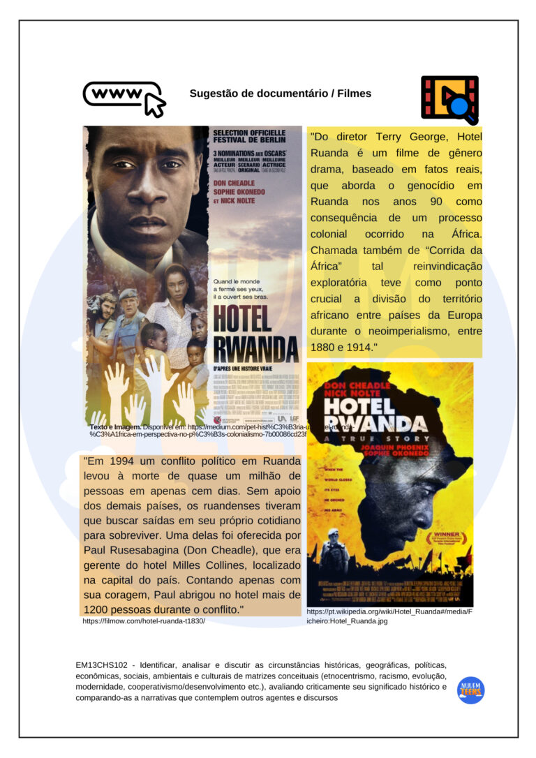 HIST ATV 3 - 3º ANO - IMPERIALISMO