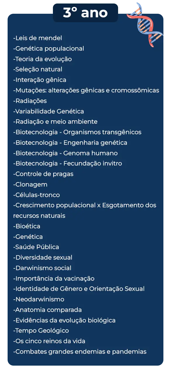 conteúdos biologia 3 ano novo